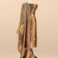 Goldan Brown Handloom Tissue Silk Suit With Kadwa Weaves