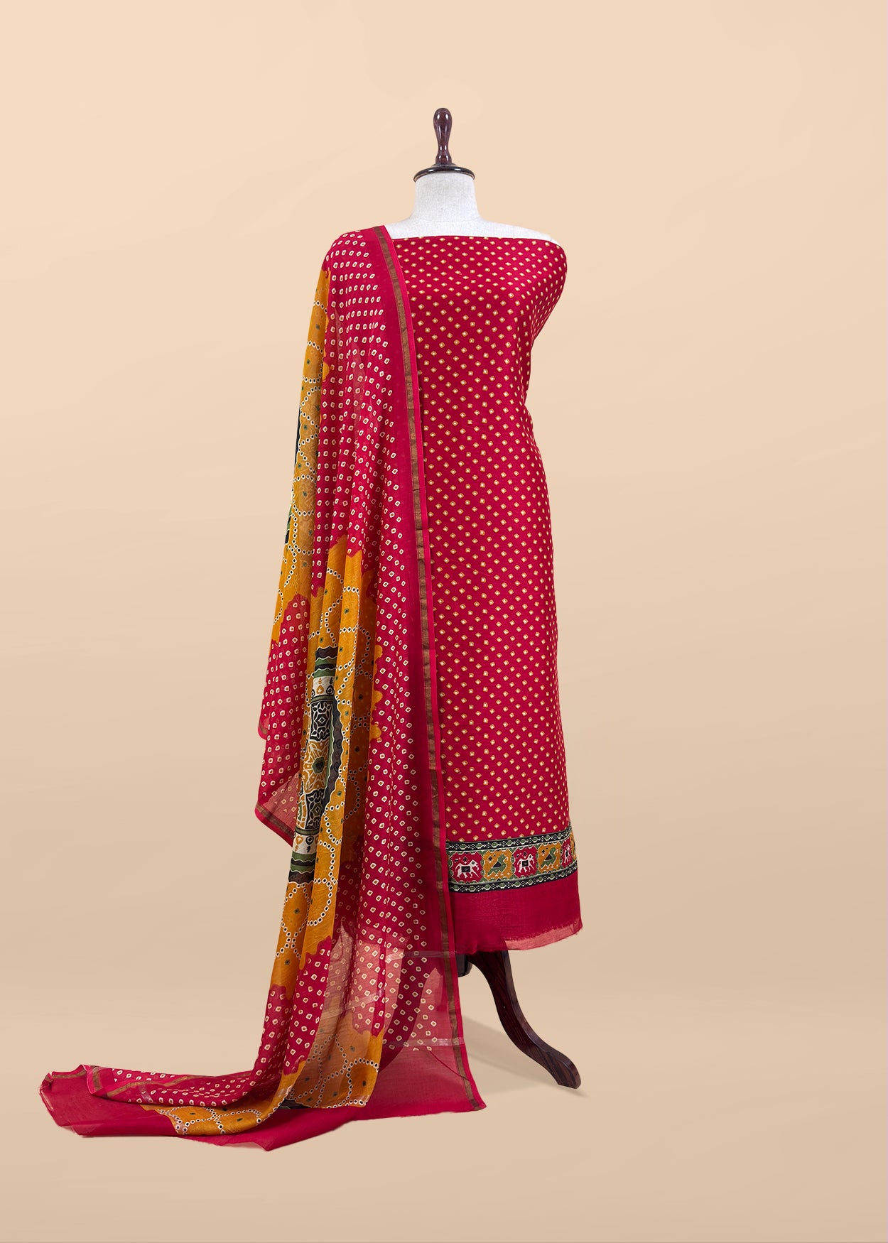 Summer wear maheshwari suit with dupatta

