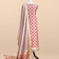 Beige Handloom Banarasi Suit With Paithani Weaving