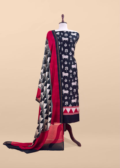 Maheshwari unstitched suit set at the best price

