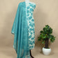 Green Linen Digital Print Linen Suit With Dupatta