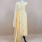 Orange Mulmul Suit And Dupatta In Dori work