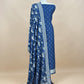 Kalasheel Luxe Royal Blue Handloom Munga Silk Suit With Shikagarh Gold Weaving