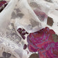 Senorita Dreamy Ivory White Handloom Organza Silk Suit Fabric With Cross-Stitch Embroidery