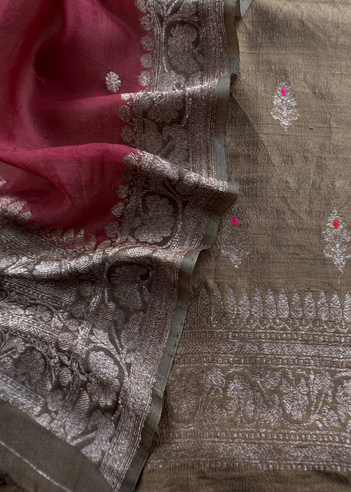 Indian ethnic wear rawsilk suit for bridal wear

