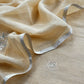 Beige Mulmul Suit And Dupatta In Dori work