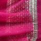 Rani Pink Pure Kora Silk Suit In Zardori Handwork