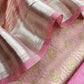 Pink Brocade Silk Kurta And Zari Panel Silk Dupatta