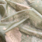 Green Banarasi Silk Brocade Suit With Organza Dupatta
