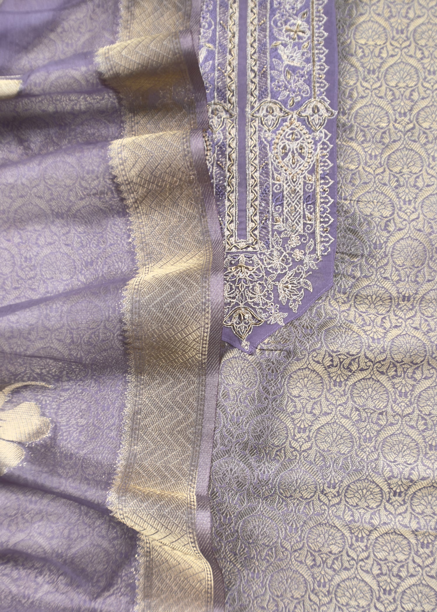 party wear brocade silk suit at the best price

