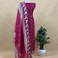 Red Pura Organza Silk Suit With Floral Dupatta