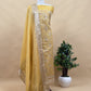 Luxe Ajanta Ellora inspired Dusty Mauve Handloom Organza Silk Suit and Panel gold silver zari Dupatta