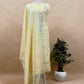 Taffy Pink Handloom Tissue Silk Suit Fabric With Dabka And Gotapatti Handwork
