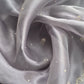 Purple Grey Glass Tissue Three-piece Wedding Suit Fabric With Hand Work