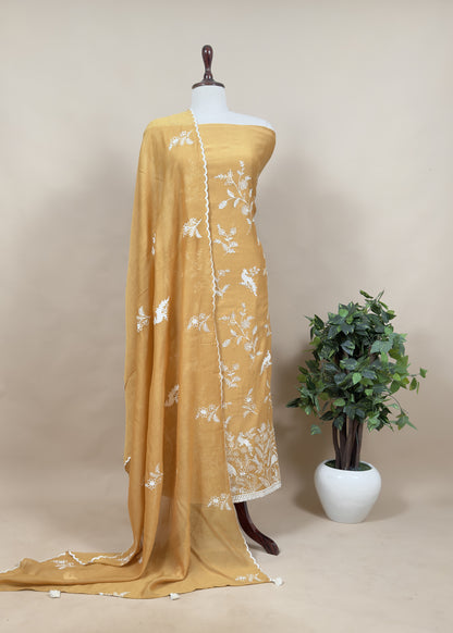 Timeless chanderi suit for ethnic wardrobe

