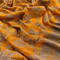 Saffron Georgette Silk suit fabric with Zari weaving