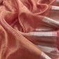 Prussian Pink Brocade Silk Kurta and Tissue Silk Gold Striped Dupatta