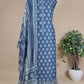 Chanderi Cotton Suit With Kantha Stitch Work