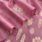 Pinkish Purple Munga Tussar Suit With Banarasi Zari Weaving and Pitta Work