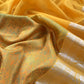Yellow Pure Silk Suit with Meenakari multicolour weaving