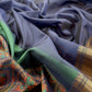Dark Blue Pure Silk Suit with Meenakari multicolour weaving