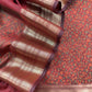 Maroon Pure Silk Suit with Meenakari Kani weaving