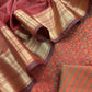 Maroon Pure Silk Suit with Meenakari Kani weaving