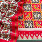 Red Patola Maheshwari Silk Suit Set