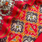 Red Patola Maheshwari Silk Suit Set