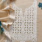 Beige Lakhanvi-Style Pure Mulmul Suit With Floral Digital Print
