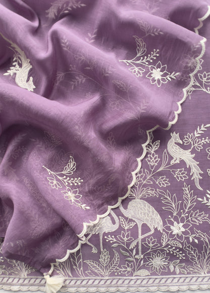 Summer wear Suit Pure Chanderi Fabric

