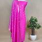 Pink Handloom Munga Silk Suit With Zari Weaving