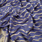 Blue Handloom Munga Silk Suit With Zari Weaving