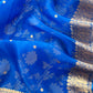 Indian ethnic wear raw silk suit with kora silk dupatta

