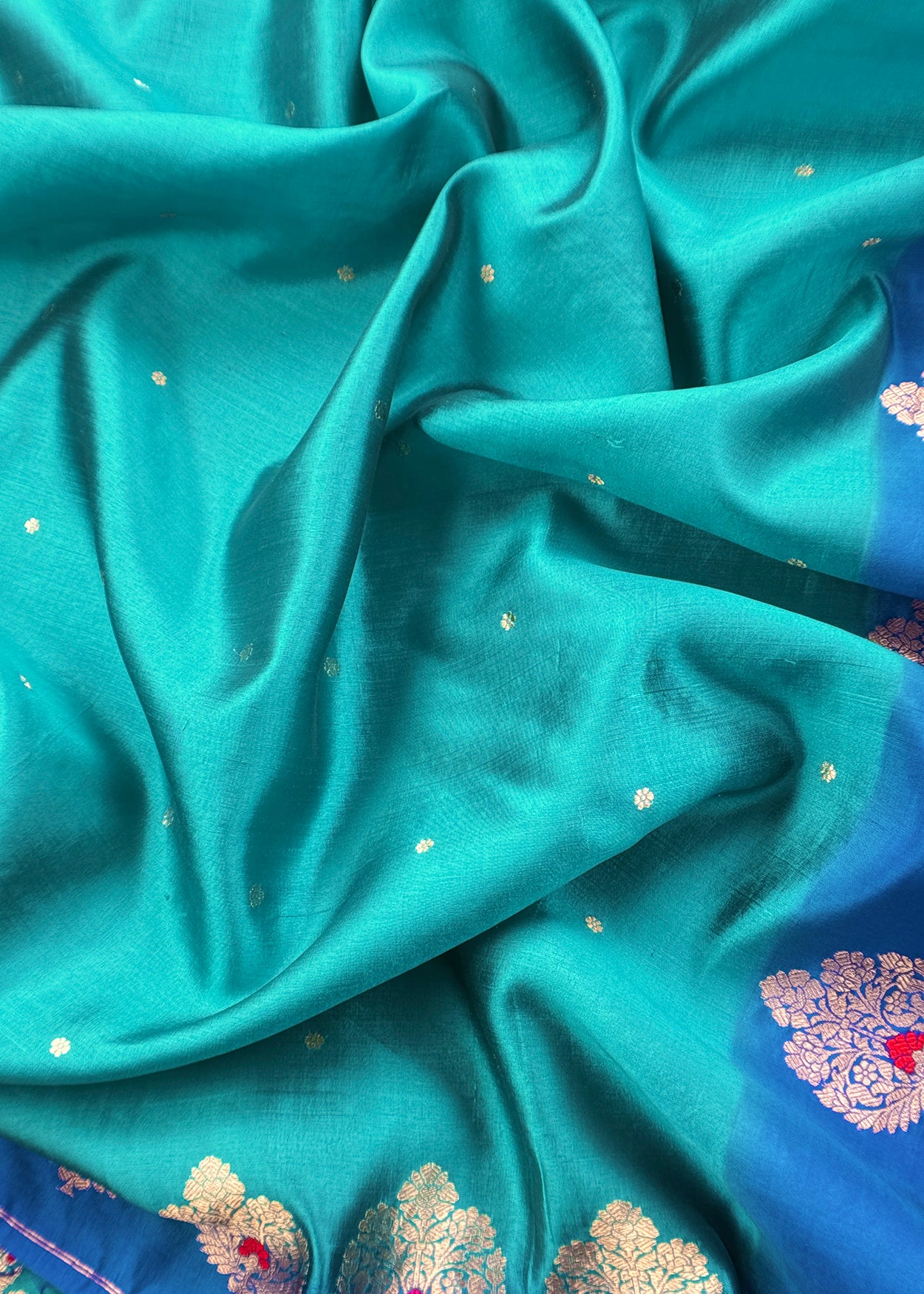 Banarasi Meenakari suit in pure organza silk .
