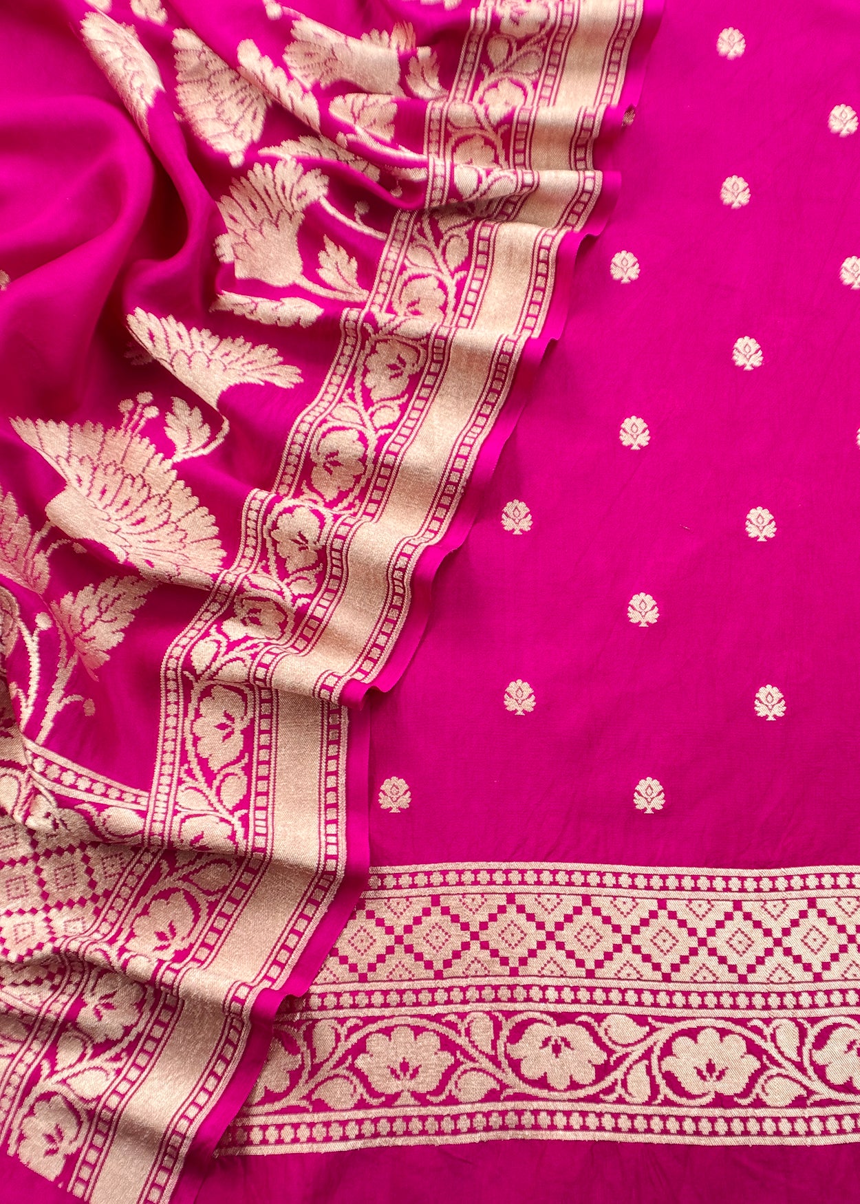 Handloom Munga Silk Suit Whit Kadwa Weaving

