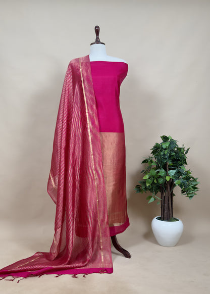 summer wear chanderi suit

