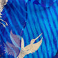 Royal Blue Pure Lehariya Silk Suit With Kora Silk Dupatta