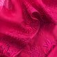 Pink Embroidered Organza Silk Unstitched Suit With Bandhani Dupatta