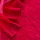 Red Embroidered Organza Silk Unstitched Suit With Bandhani Dupatta