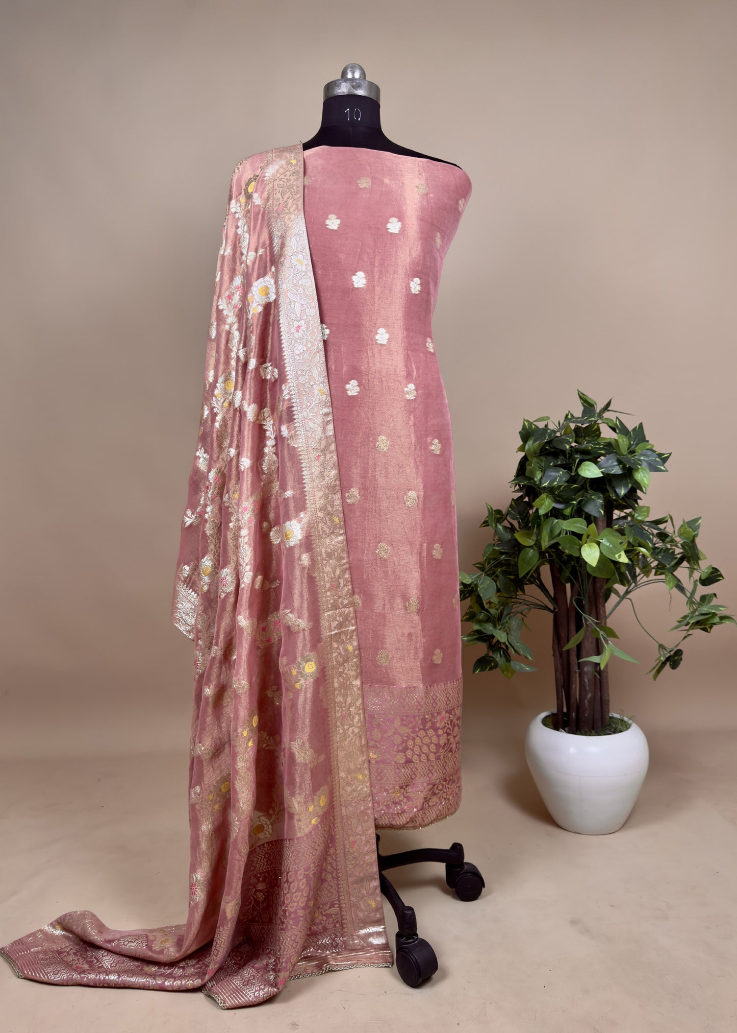 Buy Tissue Silk Suit Set Online