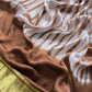 Brown Hand-Dyed Shibori Print Pure Gajji Silk Suit With Zari Border