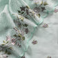 Powder Blue Pure Organza unstitched Suit With Resham Embroidery