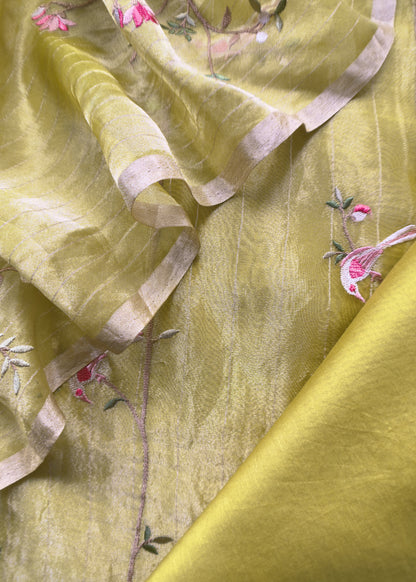 Summer wear suit pure tissue fabric


