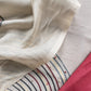 Maroon Jamdani Weaved Muslin Suit With Kantha Embroidery