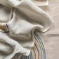 Yellow Jamdani Weaved Muslin Suit With Kantha Embroidery