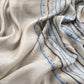 Blue Jamdani Weaved Muslin Suit With Kantha Embroidery