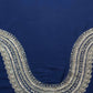 Royal Blue Luxe Handloom Dupion Silk Kurta and Kora Silk Dupatta With Handwork