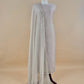 Dove White Pure Crushed Tissue Silk Suit Fabric With Mukaish And Hand Work