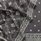Dark Grey Maheshwari Silk Chikankari Embroidered Suit Set